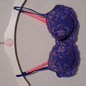 PINK VICTORIA'S SECRET 34B PUSH UP BRA